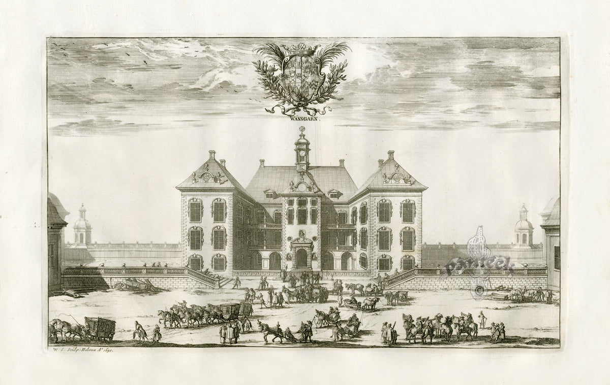 Dahlberg Antique Prints Palace & Town Wanngarn