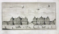 Danske Atlas Denmark Palaces Antique Print Bar Dehnsche Palais 1763 - Panteek Antique Prints