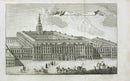 Danske Atlas Denmark Palaces Antique Print Christiansborg ad Orientem 1763 - Panteek Antique Prints
