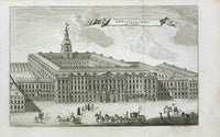 Danske Atlas Denmark Palaces Antique Print Christiansborg ad Orientem 1763 - Panteek Antique Prints