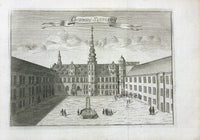 Danske Atlas Denmark Palaces Antique Print Cronborg Slotgaard 1763 - Panteek Antique Prints