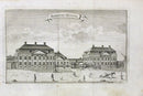 Danske Atlas Denmark Palaces Antique Print Friderichs Hospital 1763 - Panteek Antique Prints