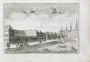 Danske Atlas Denmark Palaces Antique Print Kongl Palais 1763 - Panteek Antique Prints