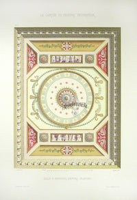 DeSaint Interiors Furniture Print Ceiling Dining Room - Panteek Antique Prints