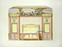 DeSaint Interiors Furniture Print Modern Bedroom - Panteek Antique Prints