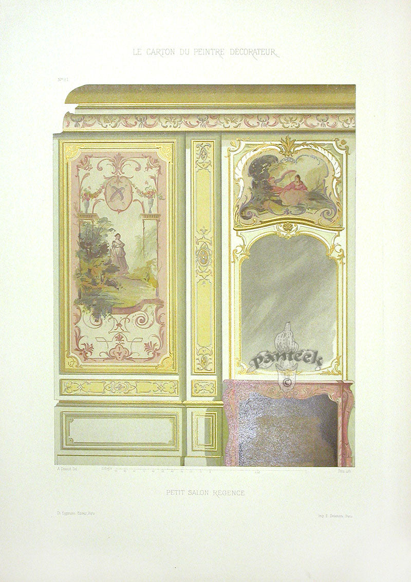 DeSaint Interiors Furniture Print Small Salon