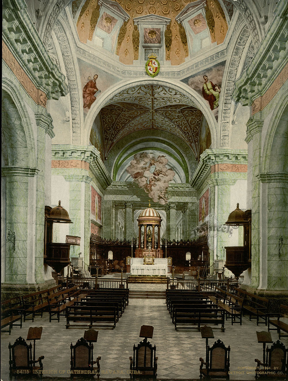 Detroit Photographic Co Prints 1898 Cathedral, Havana, Cuba