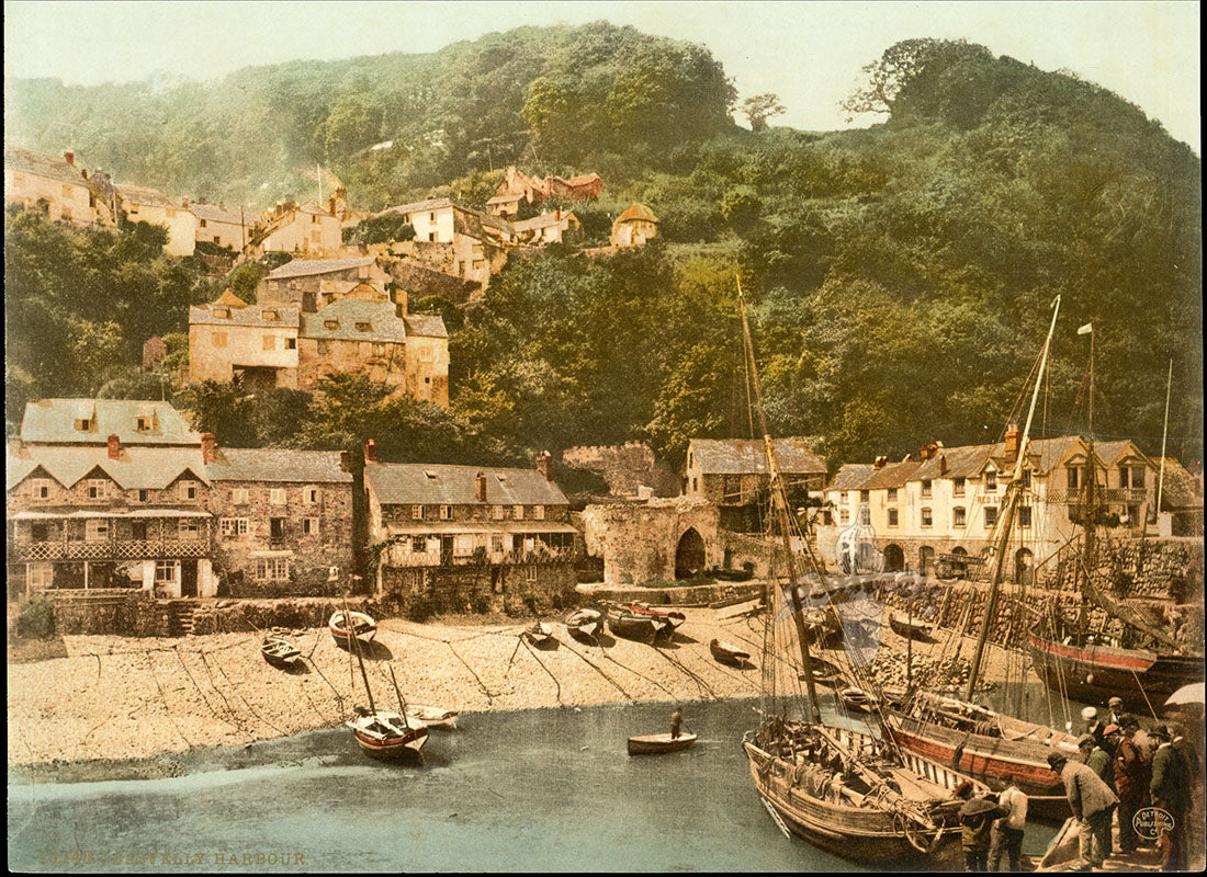 Detroit Photographic Co Prints 1898 Clovelly Harbour