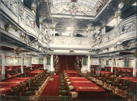 Detroit Photographic Co Prints 1898 Kronprinz Wilhelm German Ship Int. - Panteek Antique Prints