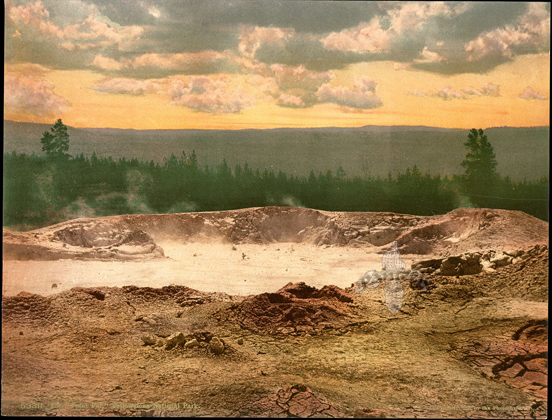 Detroit Photographic Co Prints 1898 Paint Pot, Yellowstone Park