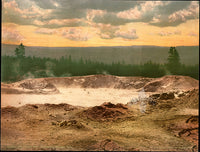 Detroit Photographic Co Prints 1898 Paint Pot, Yellowstone Park - Panteek Antique Prints