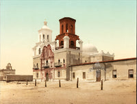 Detroit Photographic Co Prints 1898 San Xavier Mission. Tucson - Panteek Antique Prints