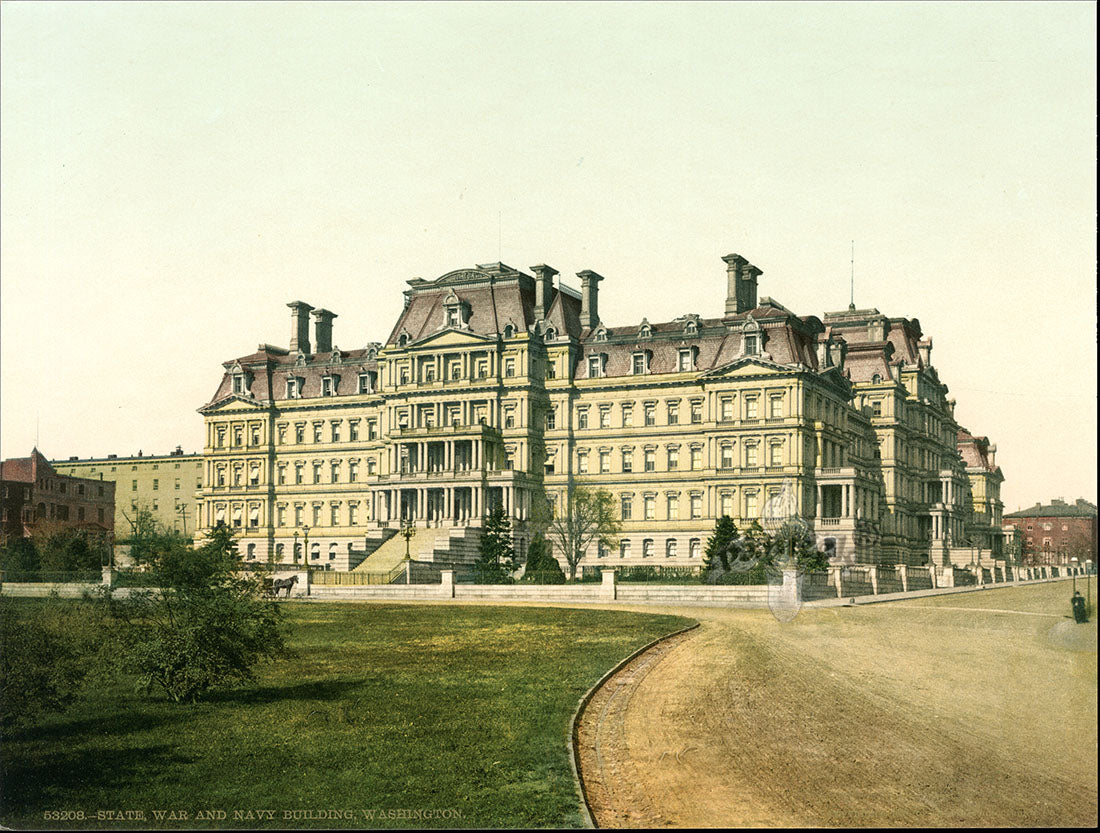 Detroit Photographic Co Prints 1898 State, War & Navy Building, Wash.
