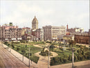 Detroit Photographic Co Prints 1898 Union Square, San Francisco - Panteek Antique Prints