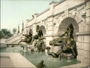 Detroit Photographic Co Prints 1898 Washington, Neptune's Fountain - Panteek Antique Prints
