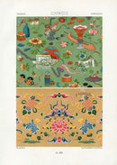 Dupont Auberville Decorative Prints 1877 Chinese Design - Panteek Antique Prints