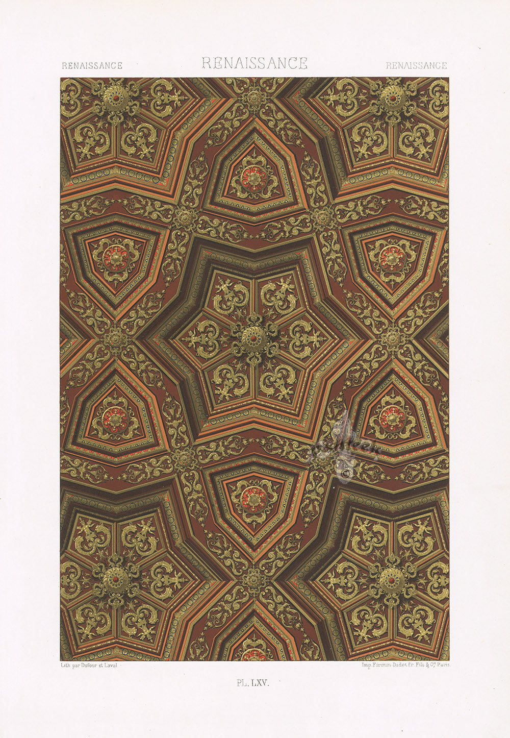 Dupont Auberville Decorative Prints 1877 Renaissance Design