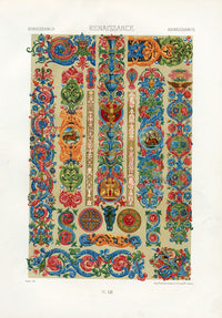 Dupont Auberville Decorative Prints 1877 Renaissance Sphynx Design - Panteek Antique Prints