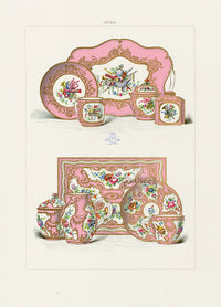 Edouard Garnier Sevres 19th Century Print Solitaire Tea Service, Coffee Service - Panteek Antique Prints