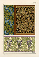 Eugene Grasset Pochoir Prints 1896 Glycine Design - Panteek Antique Prints