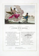 Fables de La Fontaine French Story Original Print Jupiter, Farmer - Panteek Antique Prints