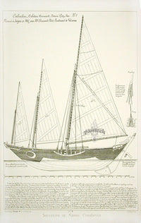 François Pâris Ancient Ships Antique Print Cochinchine - Panteek Antique Prints