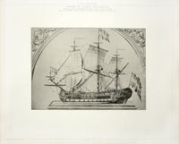 François Pâris Ancient Ships Antique Print Gertrude - Panteek Antique Prints