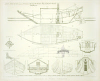 François Pâris Ancient Ships Antique Print Japan Ship - Panteek Antique Prints