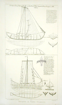 François Pâris Ancient Ships Antique Print Norway - Panteek Antique Prints