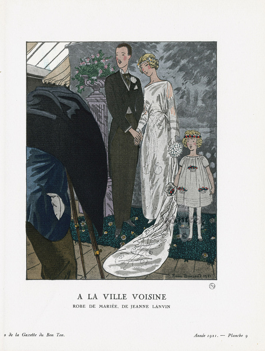 Gazette du Bon Ton 1912 Prints A La Ville, Brissaud