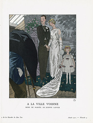 Gazette du Bon Ton 1912 Prints A La Ville, Brissaud