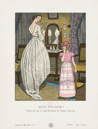 Gazette du Bon Ton 1912 Prints As-Tu Sage, Brissaud - Panteek Antique Prints