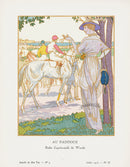 Gazette du Bon Ton 1912 Prints Au Paddock, Brissaud - Panteek Antique Prints