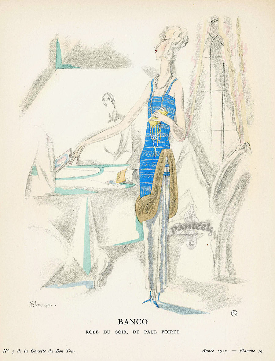 Gazette du Bon Ton 1912 Prints Banco, Mourgue