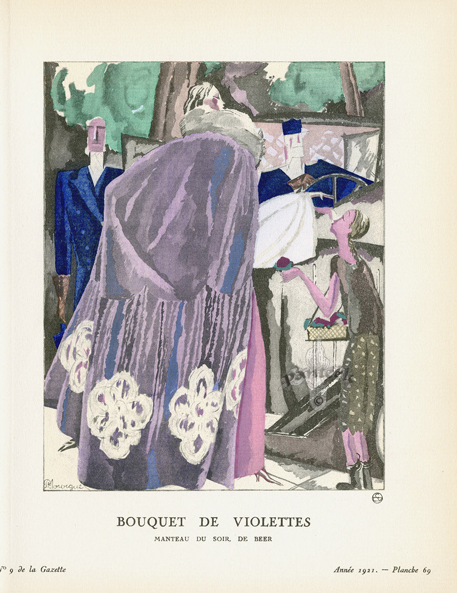 Gazette du Bon Ton 1912 Prints Bouquet, Mourgue