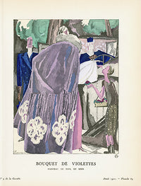 Gazette du Bon Ton 1912 Prints Bouquet, Mourgue - Panteek Antique Prints