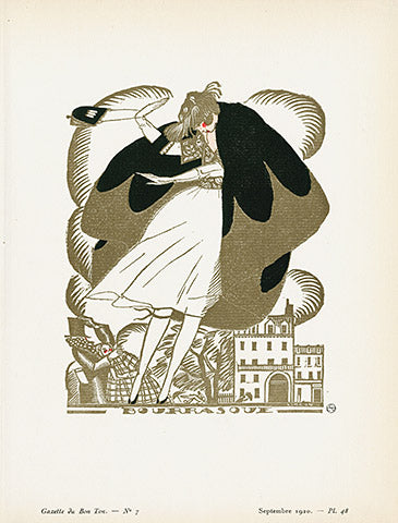 Gazette du Bon Ton 1912 Prints Bourrasque, Simeon - Panteek Antique Prints