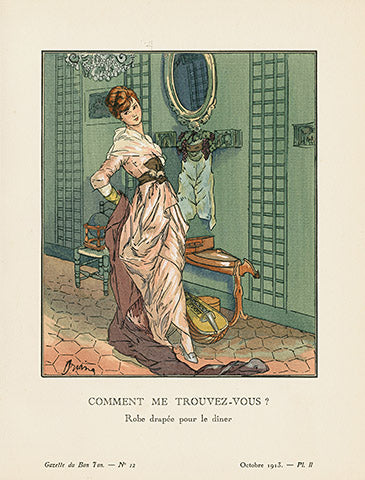Gazette du Bon Ton 1912 Prints Comment Me, Drian - Panteek Antique Prints