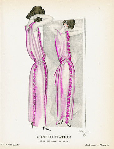 Gazette du Bon Ton 1912 Prints Confrontation, Mourgue