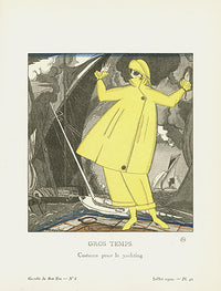 Gazette du Bon Ton 1912 Prints Gros Temps, Zinoview - Panteek Antique Prints