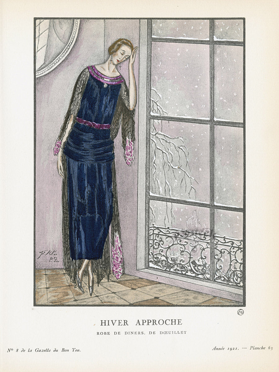 Gazette du Bon Ton 1912 Prints Hiver, Zenner