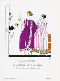 Gazette du Bon Ton 1912 Prints Jamais Pretes, Martin - Panteek Antique Prints