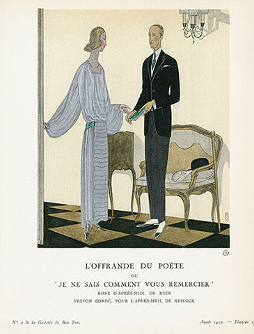 Gazette du Bon Ton 1912 Prints L'Offrande, Benito - Panteek Antique Prints