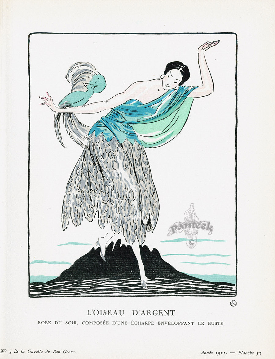 Gazette du Bon Ton 1912 Prints L'Oiseau D'Argent