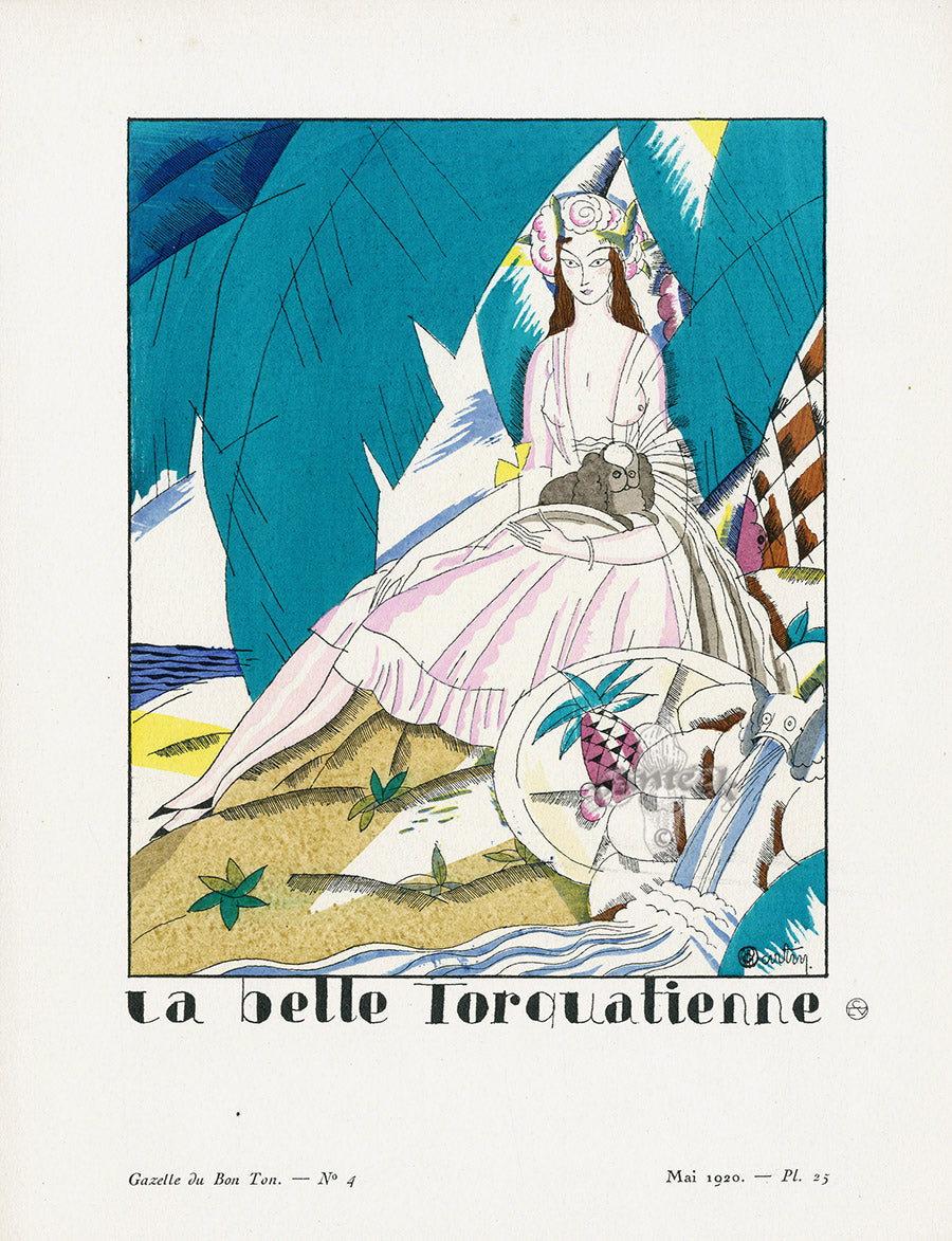 Gazette du Bon Ton 1912 Prints La Belle, Martin