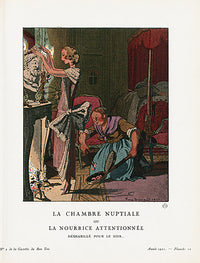 Gazette du Bon Ton 1912 Prints La Chambre, Brissaud - Panteek Antique Prints
