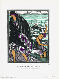 Gazette du Bon Ton 1912 Prints La Lecon, Simeon - Panteek Antique Prints