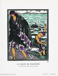 Gazette du Bon Ton 1912 Prints La Lecon, Simeon - Panteek Antique Prints