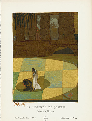 Gazette du Bon Ton 1912 Prints La Legende, Martin - Panteek Antique Prints