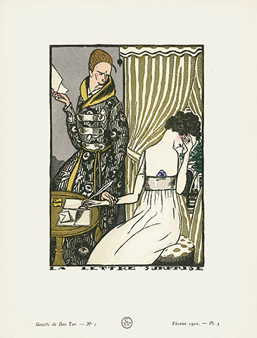 Gazette du Bon Ton 1912 Prints La Lettre, Simeon